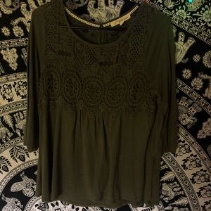 Flowy Dark Green Shirt
